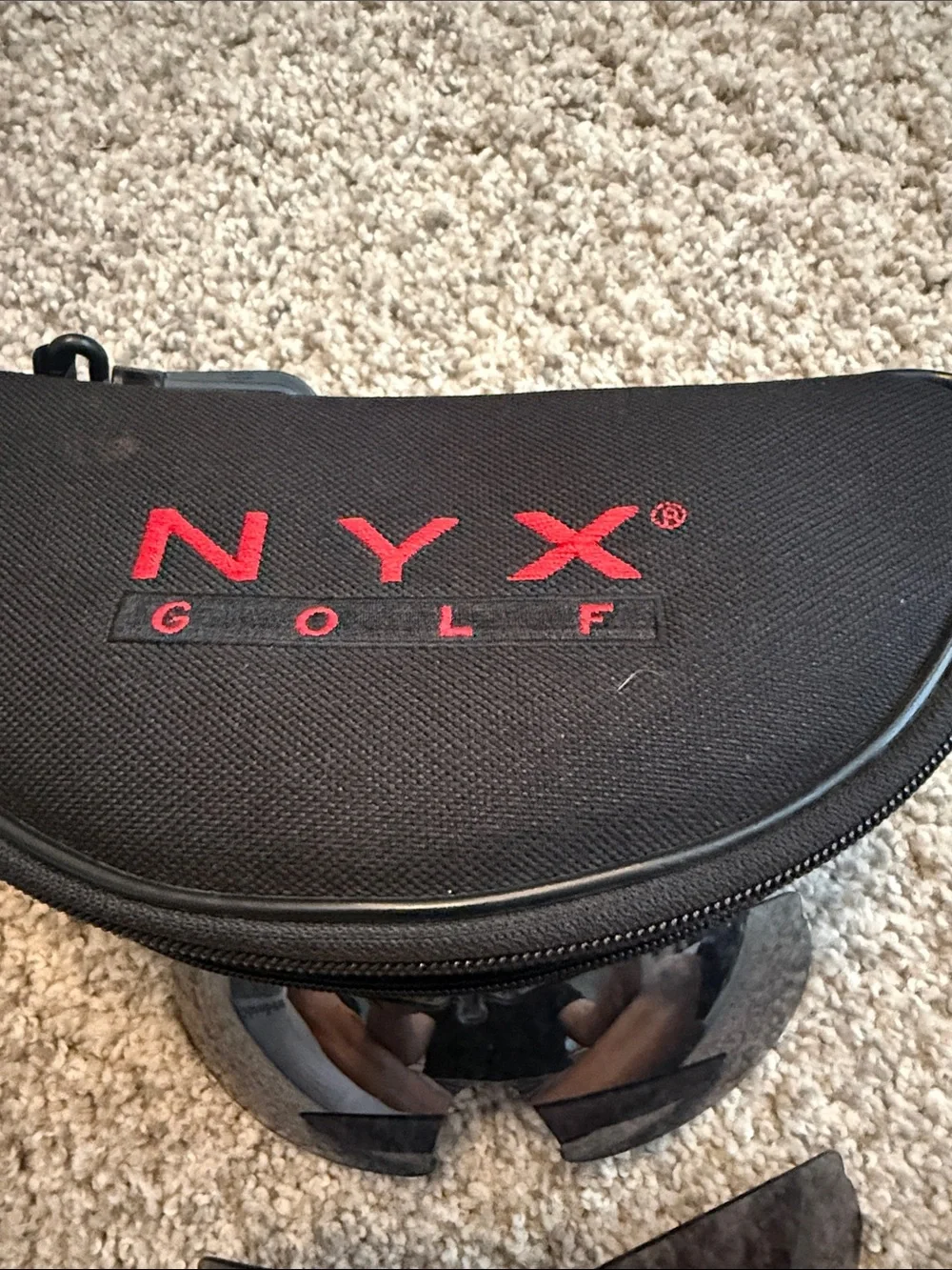 NYX Golf glasses and lens with Zipper Case - Yellow and Dark Smoke